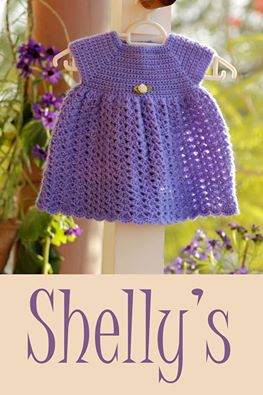 Crocheted Lavender frock 